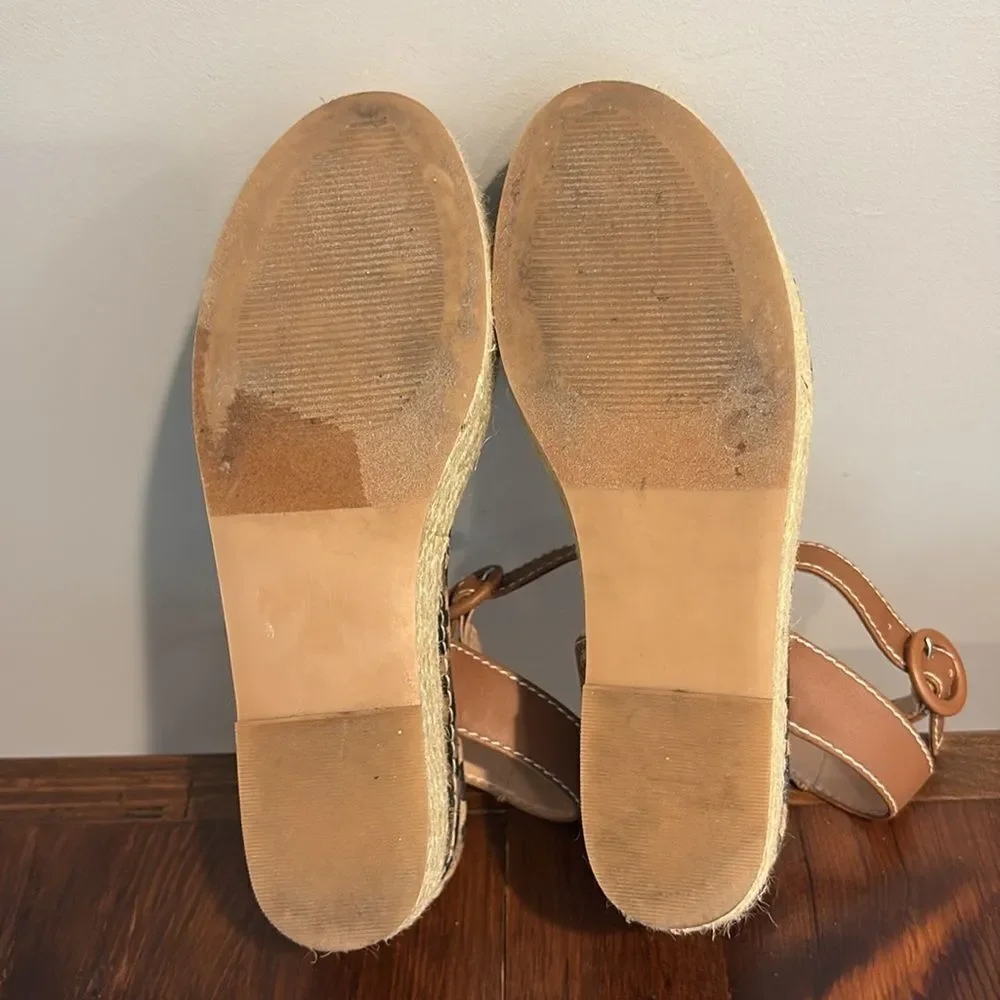 Steven by Steve Madden Kippie Ankle Strap Espadrille Wedge Sandals Size 8.5M
